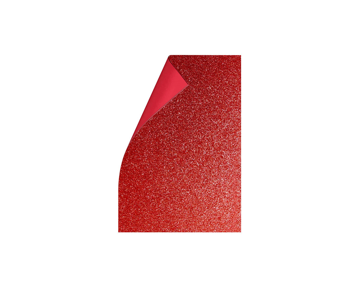 GOMA EVA SUPER GLITTER 40x60 ROJO