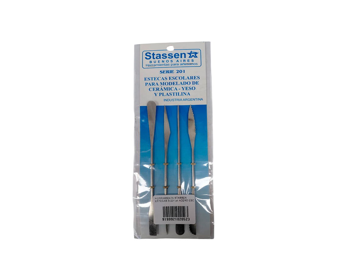 HERRAMIENTA STASSEN ESTECAS S-201 x4 ACERO ESC