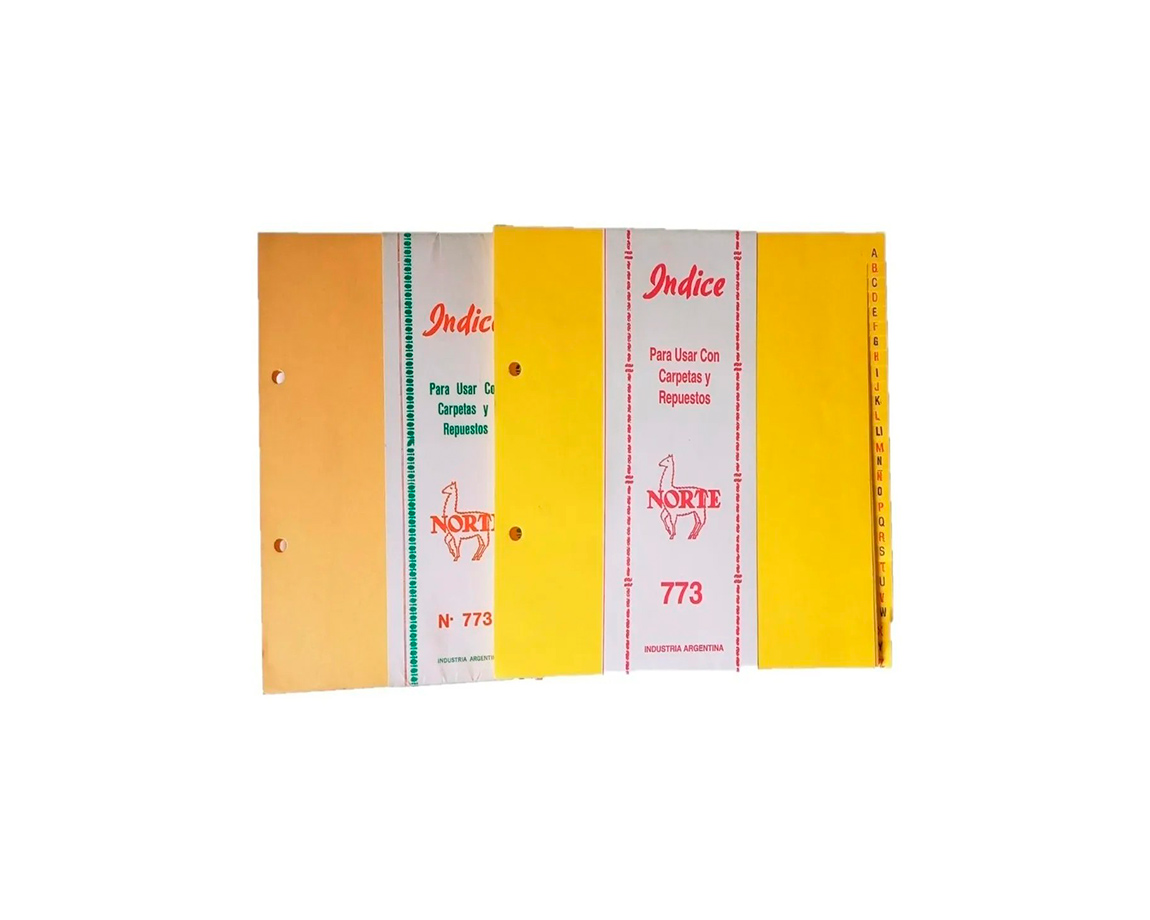 INDICE NORTE P/BIBLIORATO A.773 x Unid.