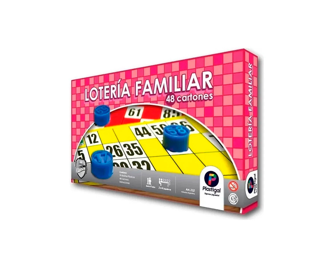 JUGUETE PLASTIGAL 212 LOTERIA FAMILIAR