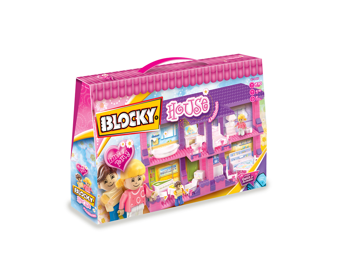 JUGUETE RASTI 01-0645 BLOCKY HOUSE 230 PIEZAS