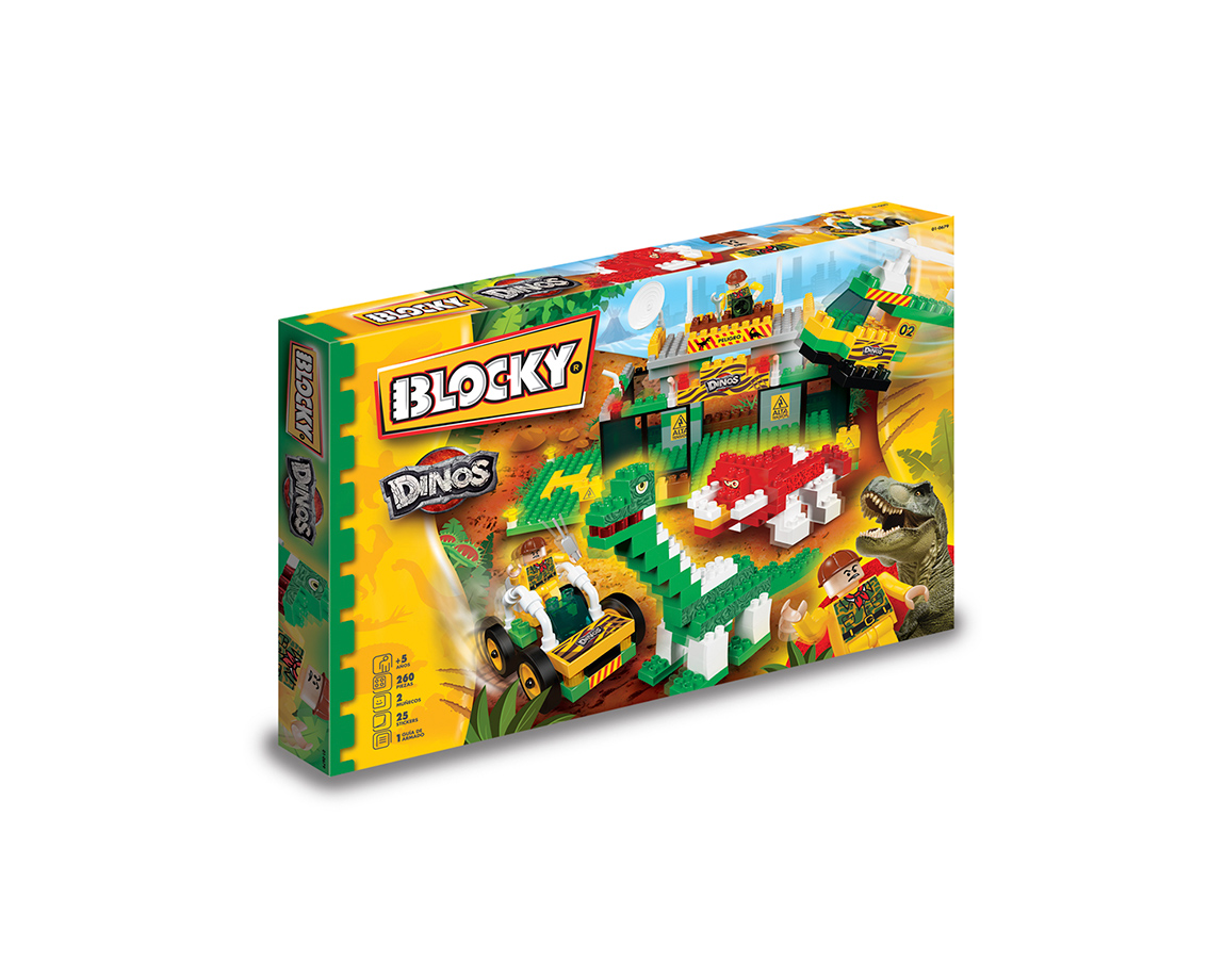 JUGUETE RASTI 01-0679 BLOCKY DINOSAURIOS 260 PIEZ