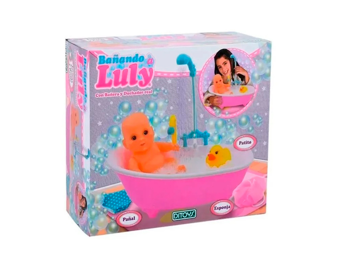 JUGUETE DITOYS 0155 BAÑANDO A LULY C/BAÑADERA