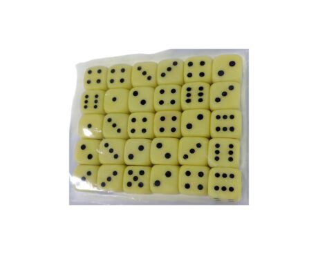 JUGUETE PLASTIGAL 122 DADOS x 30 U. PLAST. AMARILLO