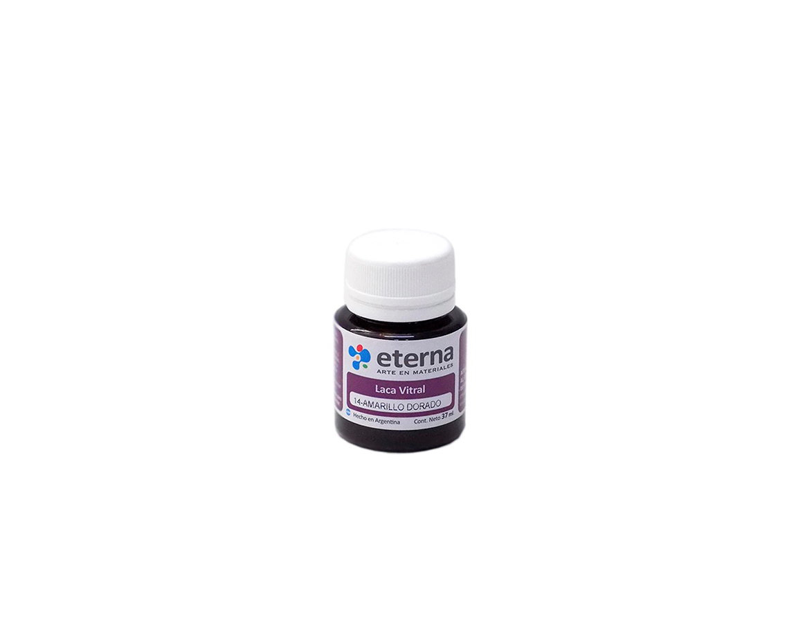LACA ETERNA VITRAL x 30 ML  14 AMARILLO DORADO