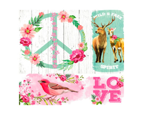 LAMINAS EQ DECOUPAGE 31x31 -16-1602- x 10 UNID.