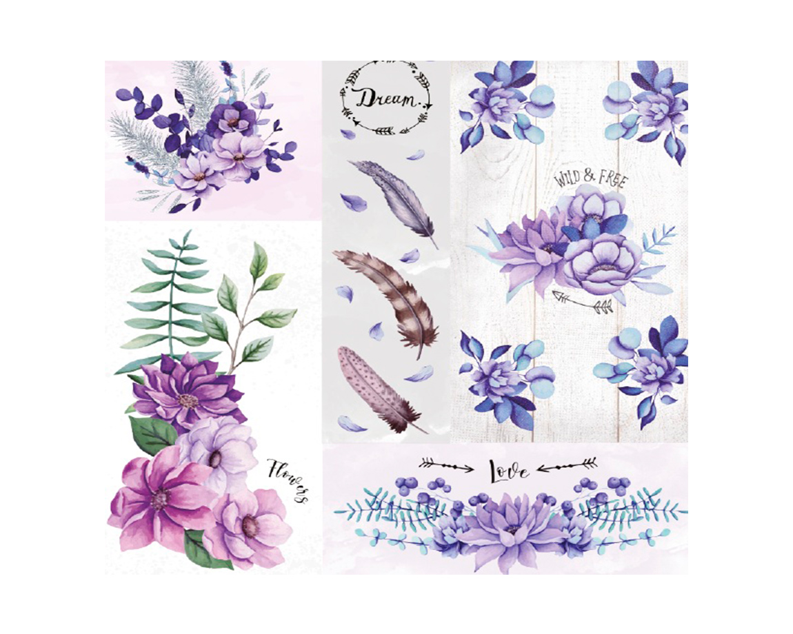 LAMINAS EQ DECOUPAGE 31x31 -06-612- x 10 UNID.