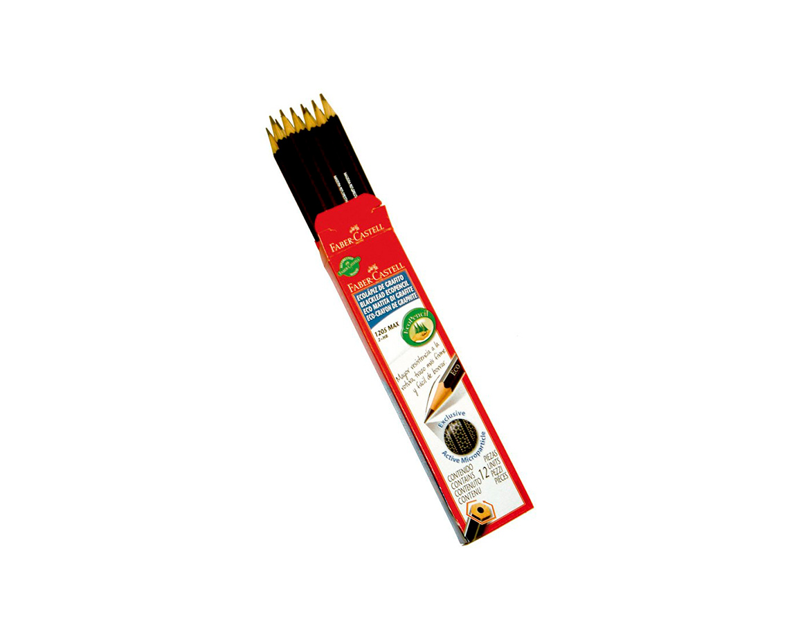 LAPIZ FABER GRAFITO 1205 Nro 2 HEXAGONAL x12 UNID.