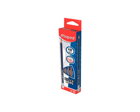 LAPIZ MAPED GRAFITO BLACK PEPS   H x12 U.