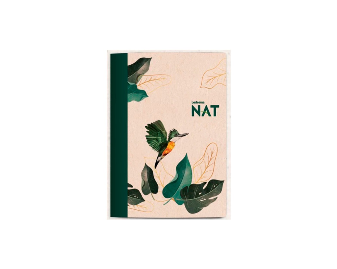 LIBRETA NAT 16x21 T/F x 42 H RAYADA