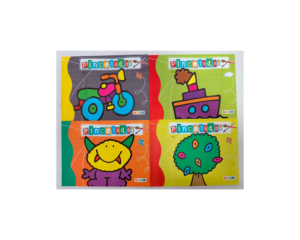 LIBROS SIGMAR PINTAR PINCELADAS SURTIDOS