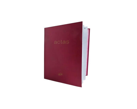 LIBRO RAB ACTAS CORONA 3M. COD 2241 BORDO