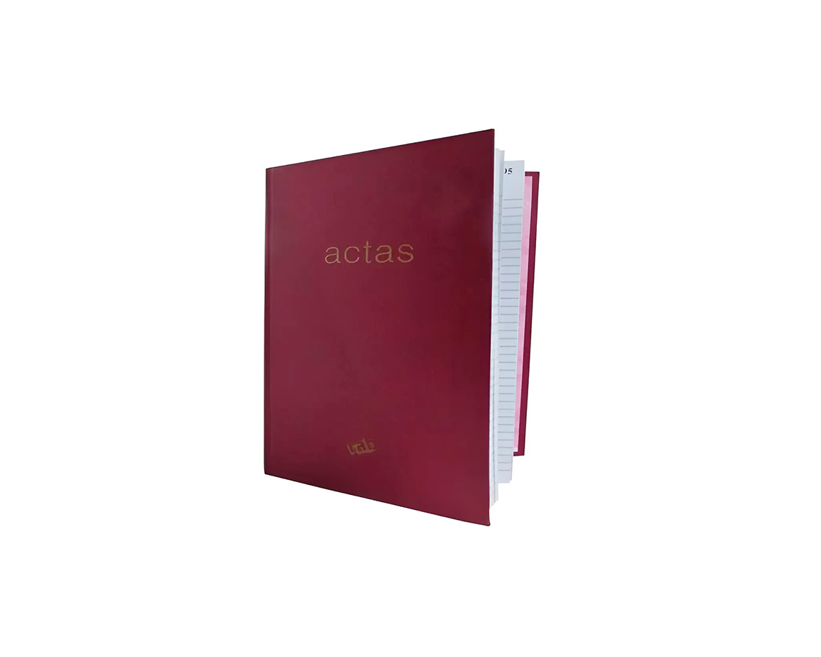 LIBRO RAB ACTAS CORONA 3M. COD 2241 BORDO