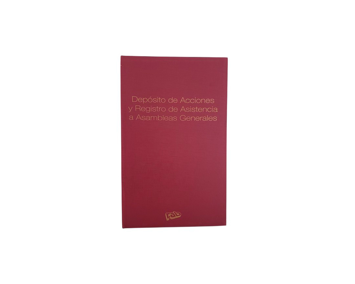 LIBRO RAB DEP ACCIONES/REG ASIST./ASAMB. 50 FOL 2313