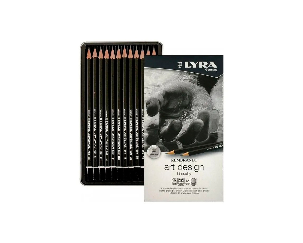SET LYRA GRAFITO ART-DESIGN LATA x12 U. (1111120)