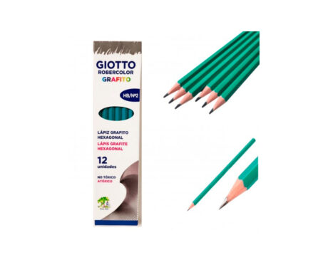 LAPIZ GIOTTO GRAFITO ROBERCOLOR Nro 2 HB x 12 U.