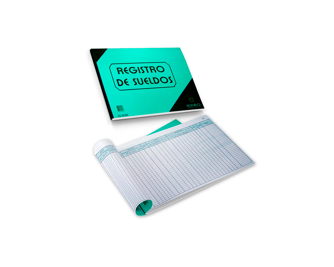LIBRO IGNEO REGISTRO DE SUELDOS X EMPLEADO T/F