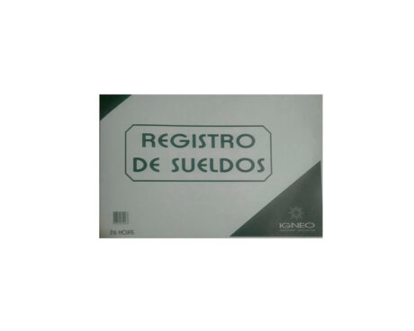 LIBRO IGNEO REGISTRO ESPECIAL DE SUELDOS T/F