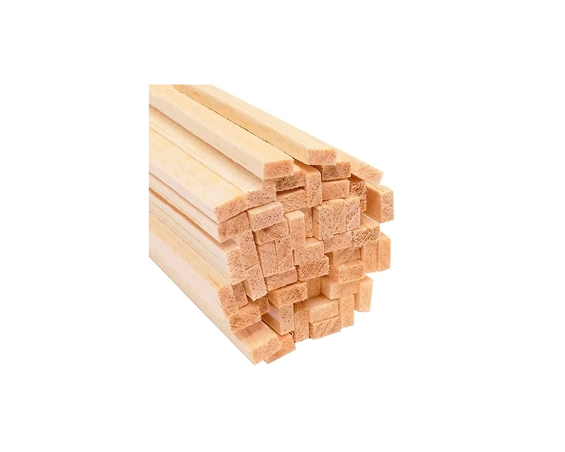 MADERA BALSA VARILLA  2 x  2 MM x 50 UNID.
