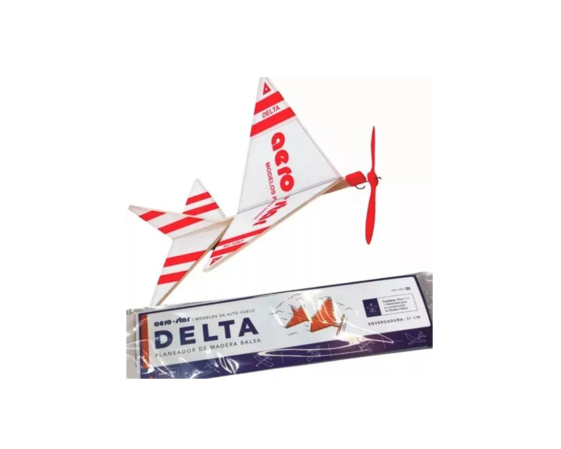 AVION MADERA BALSA DELTA PARA ARMAR
