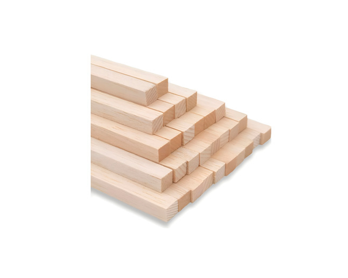 MADERA PINO VARILLA  2x  8 MM x20 UNID.