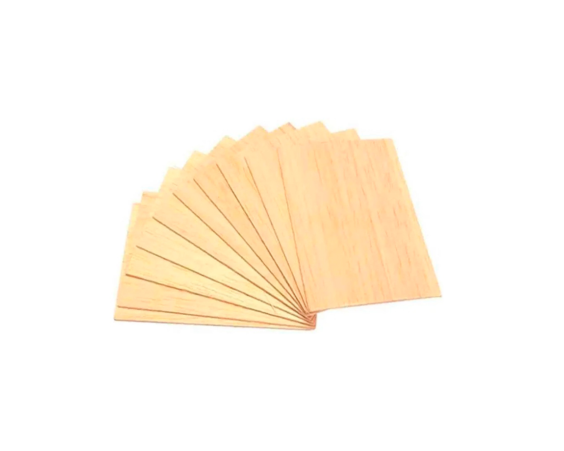 MADERA BALSA PLANCHA 91.5x7.6 10.0 MM x6 U.