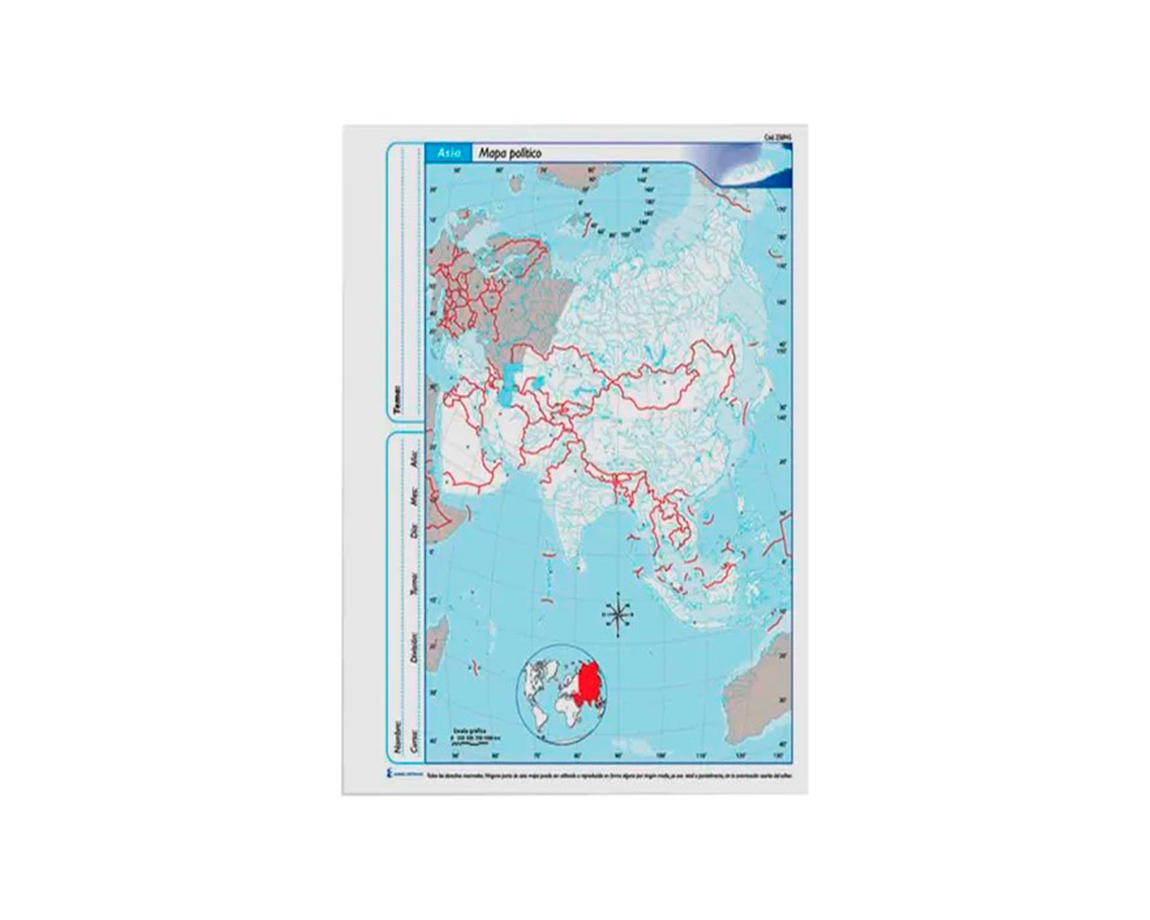 MAPAS RIVADAVIA OFICIO BLOCK ASIA POL