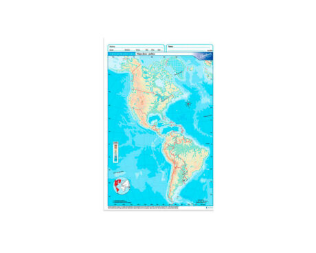 MAPAS RIVADAVIA CARTA BLOCK AMERICA CENTRAL POL