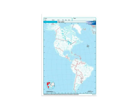 MAPAS RIVADAVIA CARTA BLOCK AMERICA POL