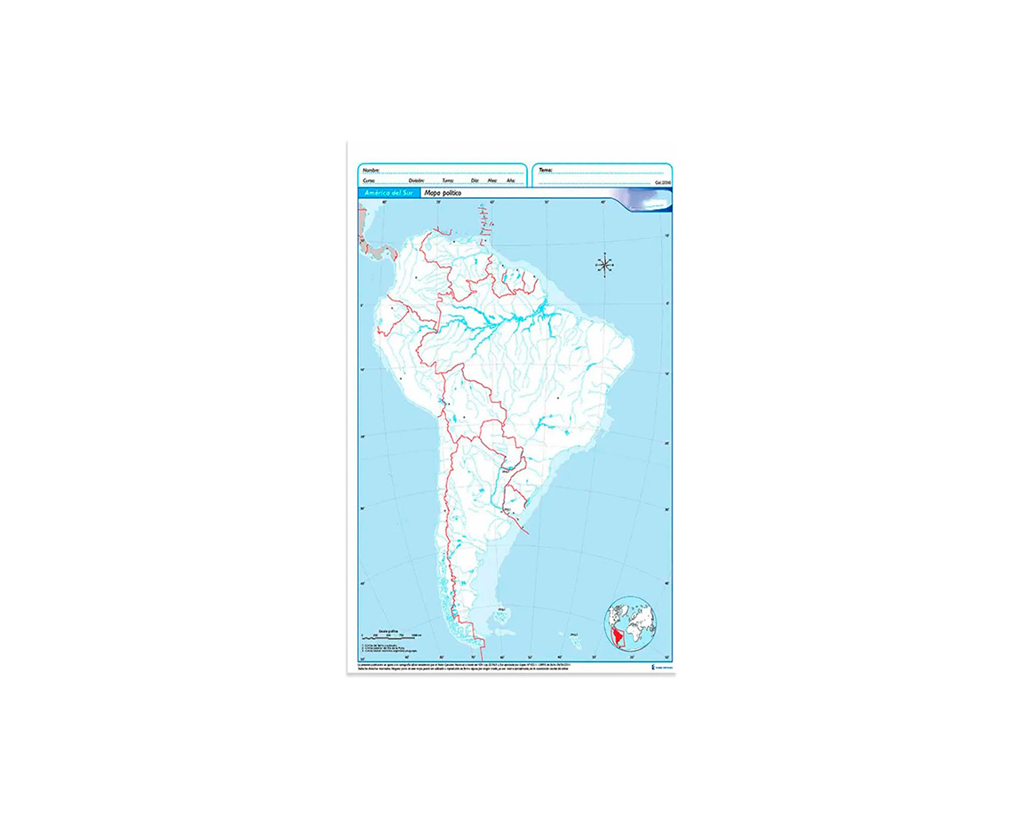 MAPAS RIVADAVIA OFICIO BLOCK AMERICA SUR POL.