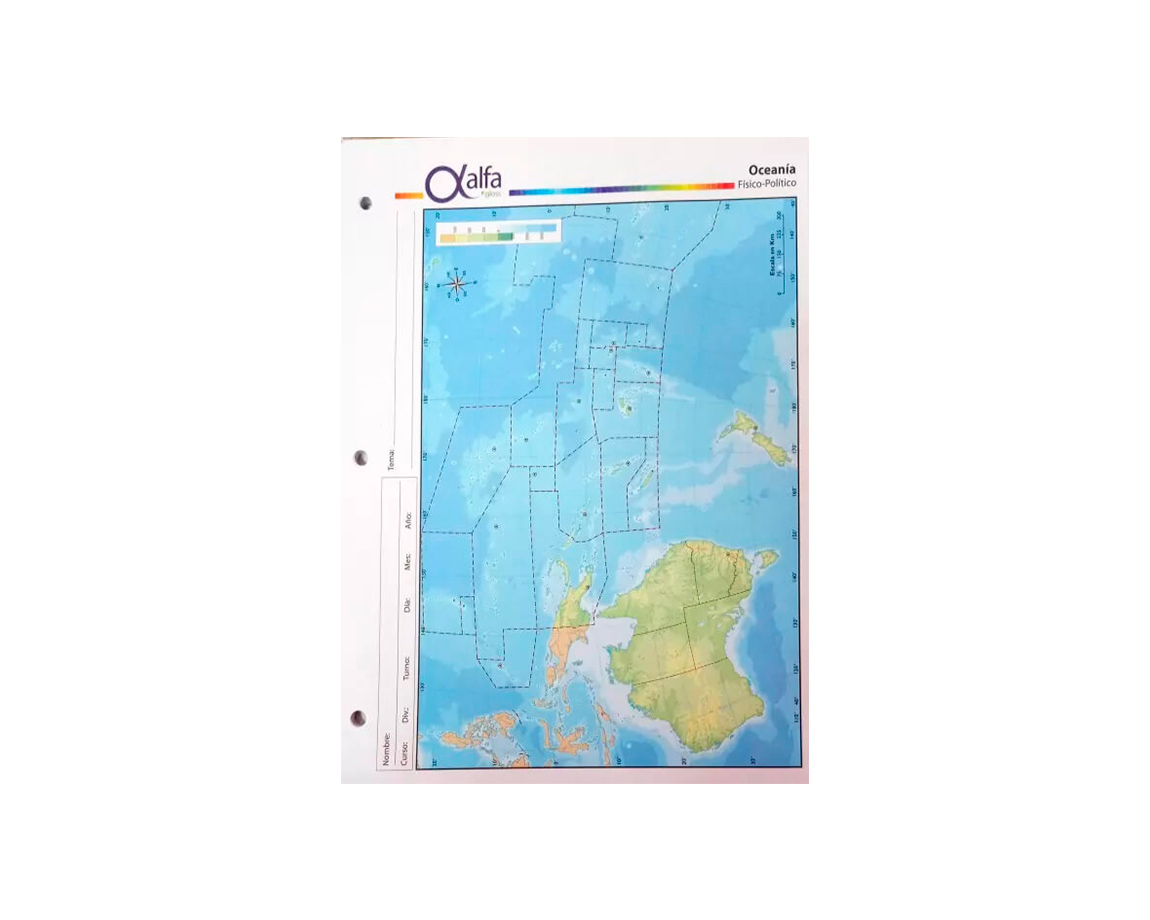 MAPAS ALFA Nro 3 F/P OCEANIA