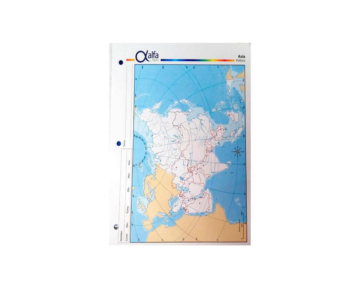 MAPAS ALFA Nro 3 F/P ASIA