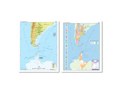 MAPAS PIZARRA MC 90x130 ARG BICONTINENTAL DOBLE FAZ