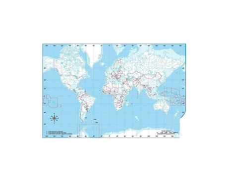 MAPAS ALFA Nro 6 POLITICO PLANISFERIO CROMOS