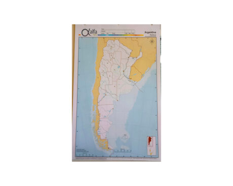 MAPAS ALFA Nro 6 POLITICO ARGENTINA CROMOS