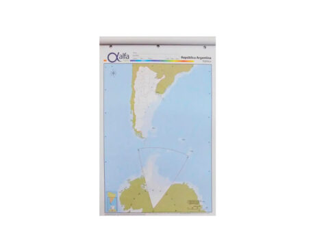 MAPAS ALFA Nro 5 POLITICO ARGENTINA BICONTINENTAL