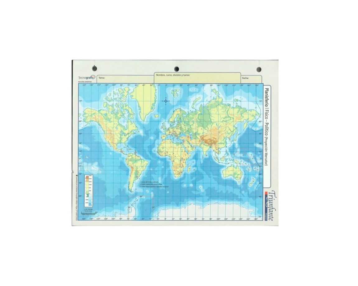 MAPAS TRIUNFANTE Nº3 PLANISFERIO F/P