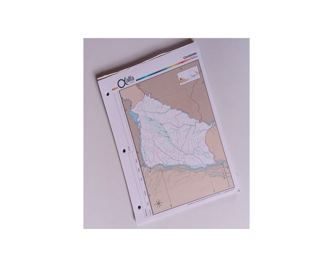 MAPAS ALFA Nro 3 POLITICO CORRIENTES