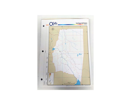 MAPAS ALFA Nro 3 POLITICO SANTIAGO DEL ESTERO