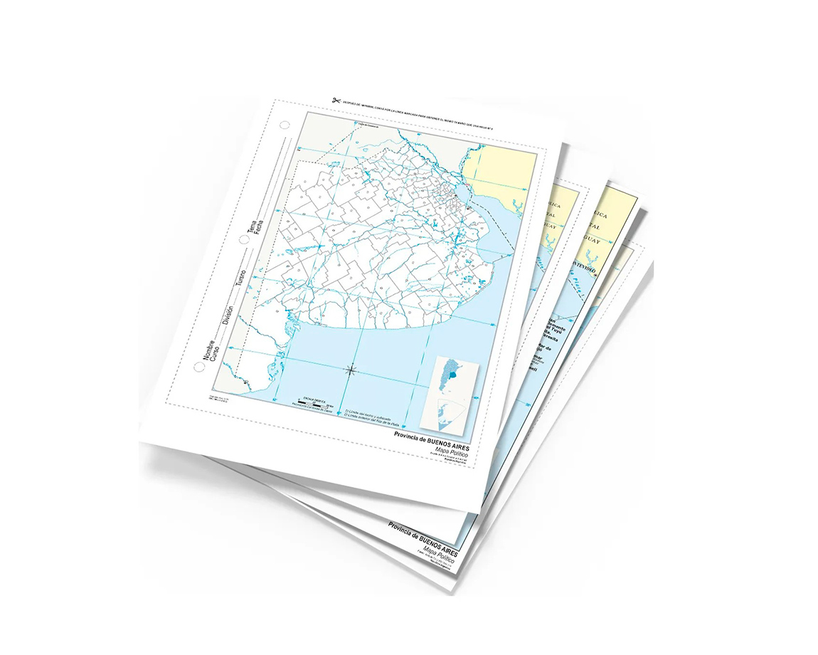 MAPAS ALFA Nro 5 POLITICO BUENOS AIRES