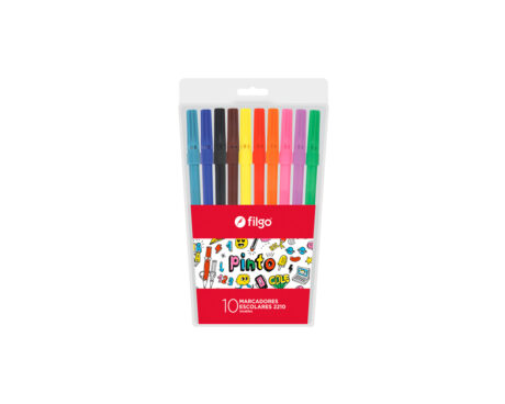 MARCADOR FILGO PINTO x 10 U. ESCOLAR SURT. CM2210-E10