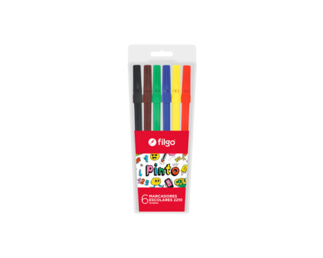 MARCADOR FILGO PINTO x  6 U. ESCOLAR CM2210-E6