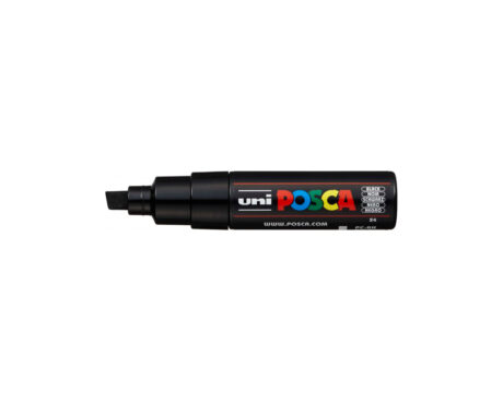 MARCADOR UNI POSCA PC-8K P. CHANFLE x U. NEGRO