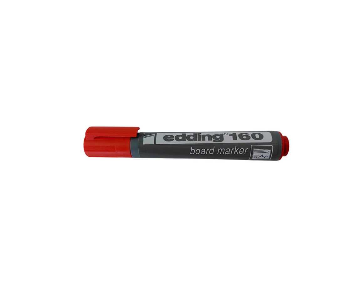 MARCADOR EDDING E-160 PIZARRA ROJO P/RED x 10 u.