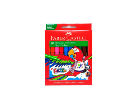 MARCADOR FABER ESCOLAR x10 U. FIESTA CARTON