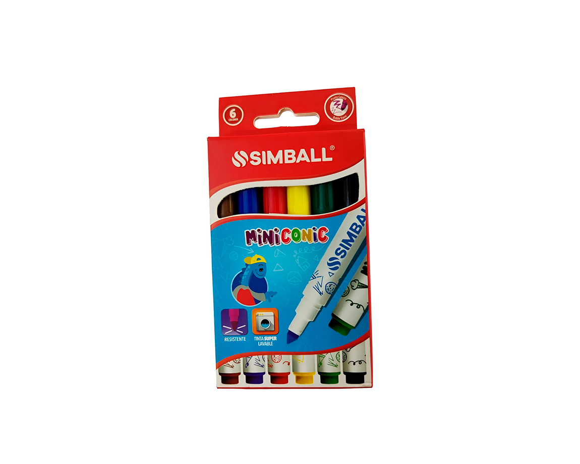 MARCADOR SIMBALL MINICONIC x  6 U.