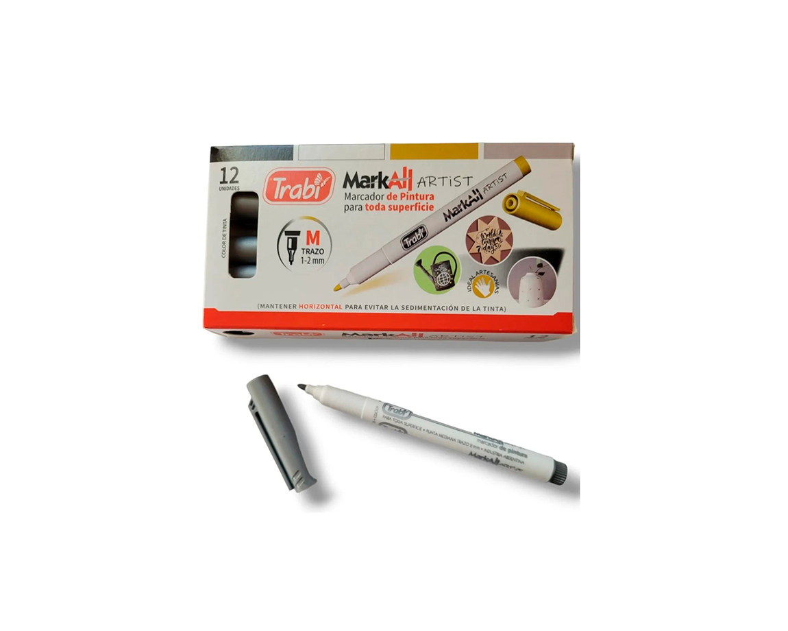 MARCADOR TRABI MARKALL PLATA