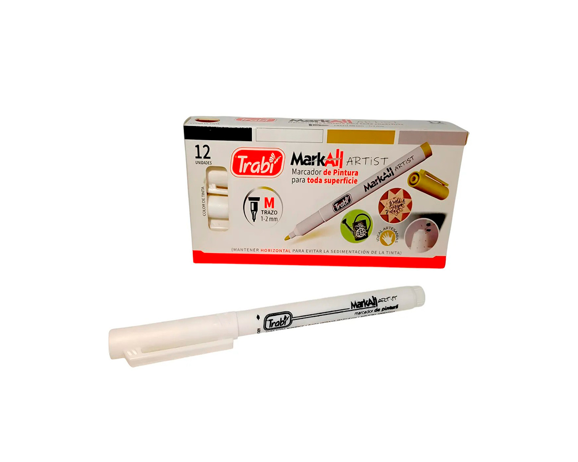 MARCADOR TRABI MARKALL  BLANCO