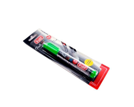 MARCADOR TRABI CHALK GLASS  POP x U. TA15M VERDE RECARG.