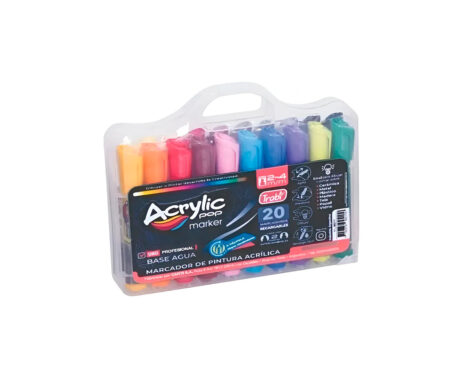 VALIJA TRABI ACRYLIC POP x 20 SURTIDO